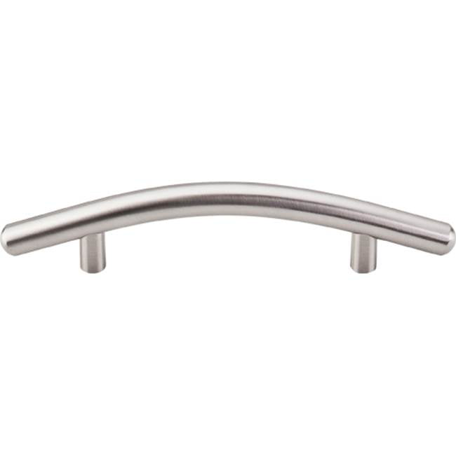 Top Knobs - Curved Bar Pull 3 3/4 Inch (c-c) Brushed Satin Nickel - Brushed Satin Nickel