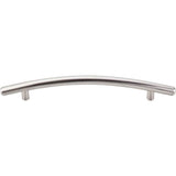 Top Knobs - Curved Bar Pull 6 5/16 Inch (c-c) Brushed Satin Nickel - Brushed Satin Nickel
