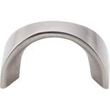 Top Knobs - Crescent U-Pull 1 1/4 Inch (c-c) Brushed Satin Nickel - Brushed Satin Nickel