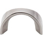 Top Knobs - Crescent U-Pull 1 1/4 Inch (c-c) Brushed Satin Nickel - Brushed Satin Nickel