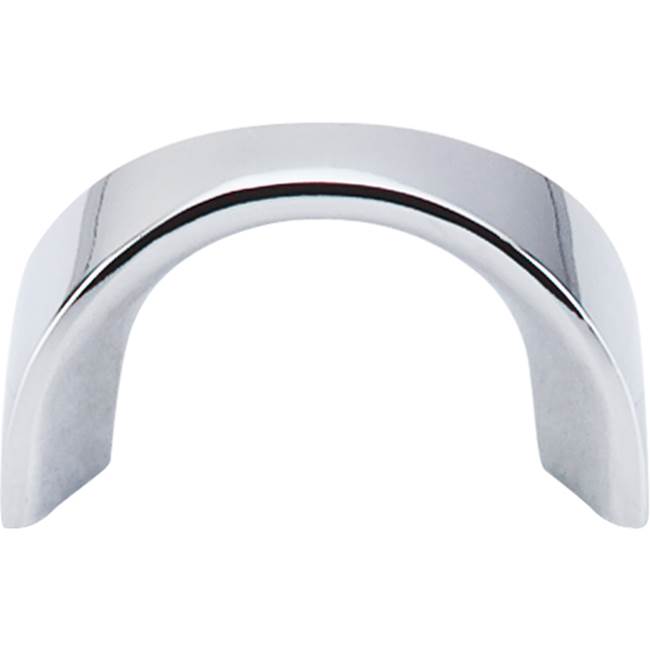 Top Knobs - Crescent U-Pull 1 1/4 Inch (c-c) Polished Chrome - Polished Chrome