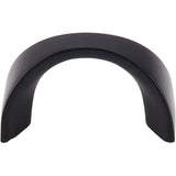 Top Knobs - Crescent U-Pull 1 1/4 Inch (c-c) Flat Black - Flat Black