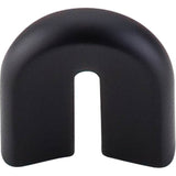 Top Knobs - U - Pull 3/4 Inch (c-c) Flat Black - Flat Black