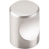 Top Knobs - Nouveau Indent Knob 3/4 Inch Brushed Satin Nickel - Brushed Satin Nickel