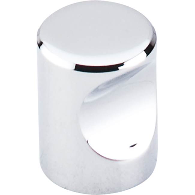 Top Knobs - Nouveau Indent Knob 3/4 Inch Polished Chrome - Polished Chrome