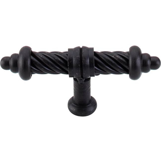 Top Knobs - T-Shaped Twist Knob 3 5/8 Inch Patina Black - Patina Black