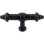 Top Knobs - T-Shaped Twist Knob 3 5/8 Inch Patina Black - Patina Black