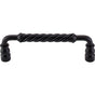 Top Knobs - Twisted Bar Pull 6 Inch (c-c) Patina Black - Patina Black