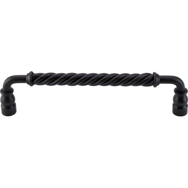 Top Knobs - Twisted Bar Pull 8 Inch (c-c) Patina Black - Patina Black