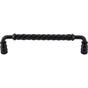 Top Knobs - Twisted Bar Pull 8 Inch (c-c) Patina Black - Patina Black