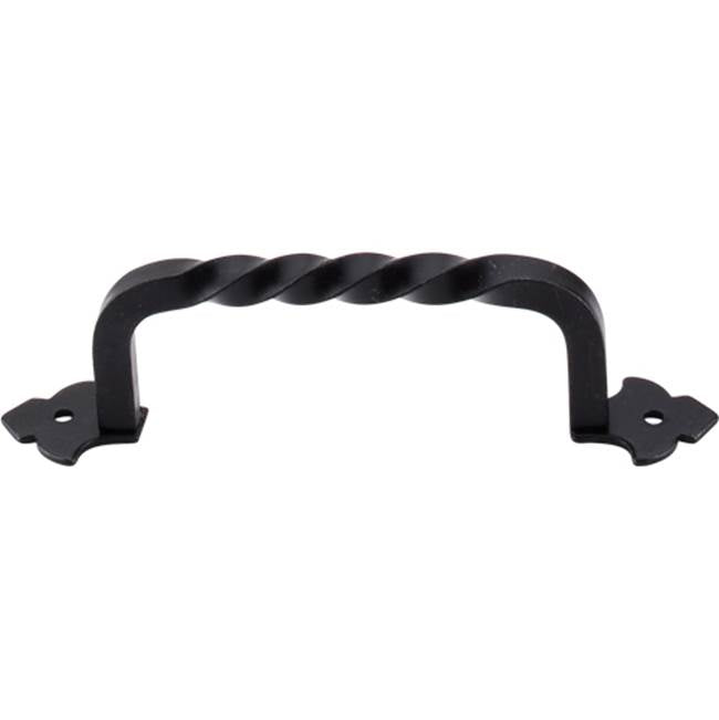 Top Knobs - Fixed Norman Crest 4 3/4 Inch (c-c) Patina Black - Patina Black
