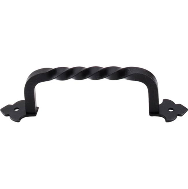 Top Knobs - Fixed Norman Crest 4 3/4 Inch (c-c) Patina Black - Patina Black