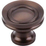 Top Knobs - Button Faced Knob 1 1/4 Inch Oil Rubbed Bronze - Oil Rubbed Bronze