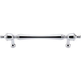 Top Knobs - Somerset Finial Pull 7 Inch (c-c) Polished Chrome - Polished Chrome