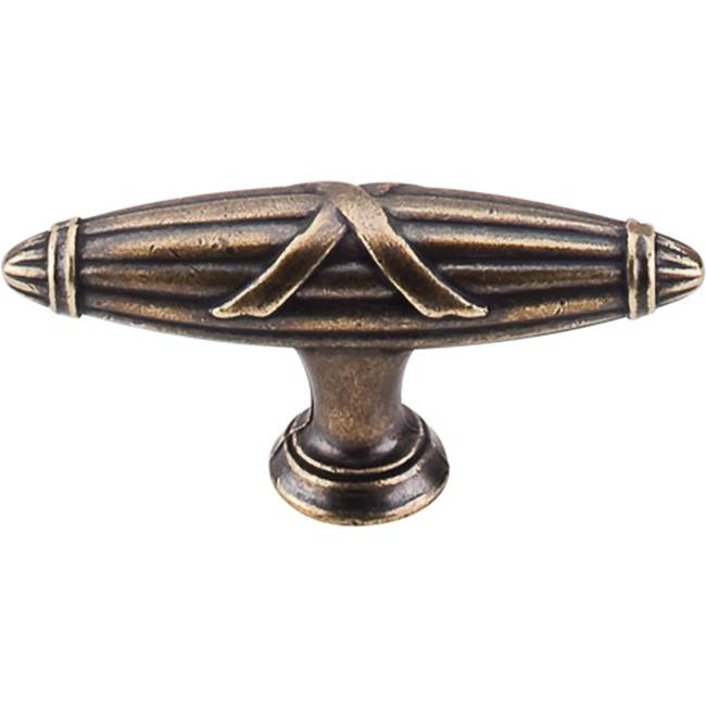 Top Knobs - Ribbon and Reed T-Pull 2 3/4 Inch German Bronze - German Bronze