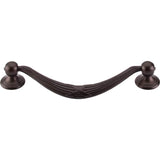 Top Knobs - Ribbon and Reed Drop Pull 5 1/16 Inch (c-c) Oil Rubbed Bronze - Oil Rubbed Bronze