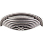 Top Knobs - Ribbon and Reed Cup Pull 3 Inch (c-c) Pewter Antique - Pewter Antique