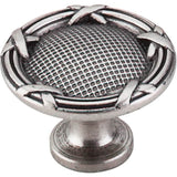 Top Knobs - Ribbon and Reed Knob 1 1/4 Inch Pewter Antique - Pewter Antique