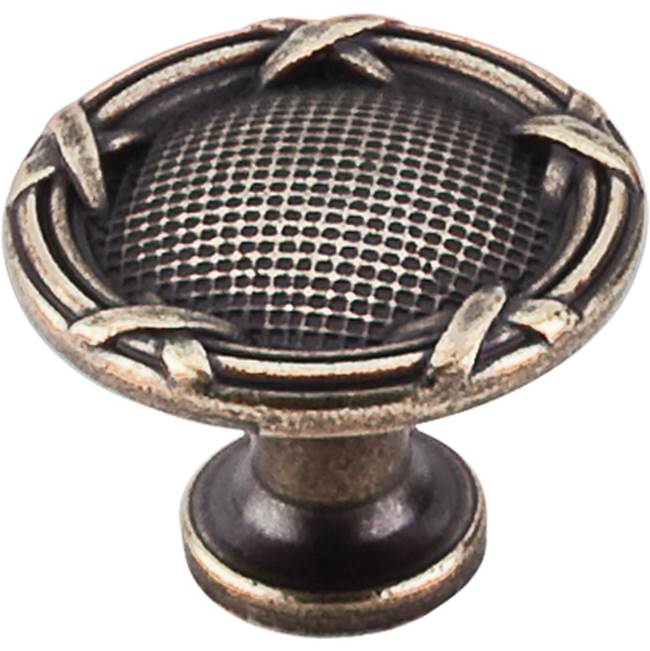 Top Knobs - Ribbon and Reed Knob 1 1/4 Inch German Bronze - German Bronze