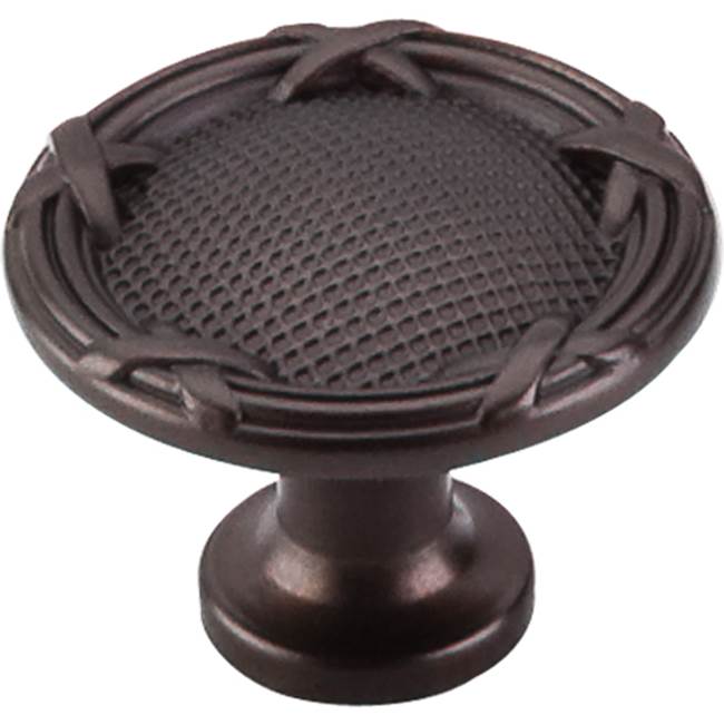 Top Knobs - Ribbon and Reed Knob 1 1/4 Inch Oil Rubbed Bronze - Oil Rubbed Bronze