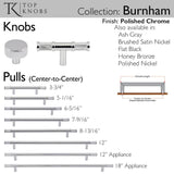 Burnham Round Knob 1 1/4 Inch Ash Gray