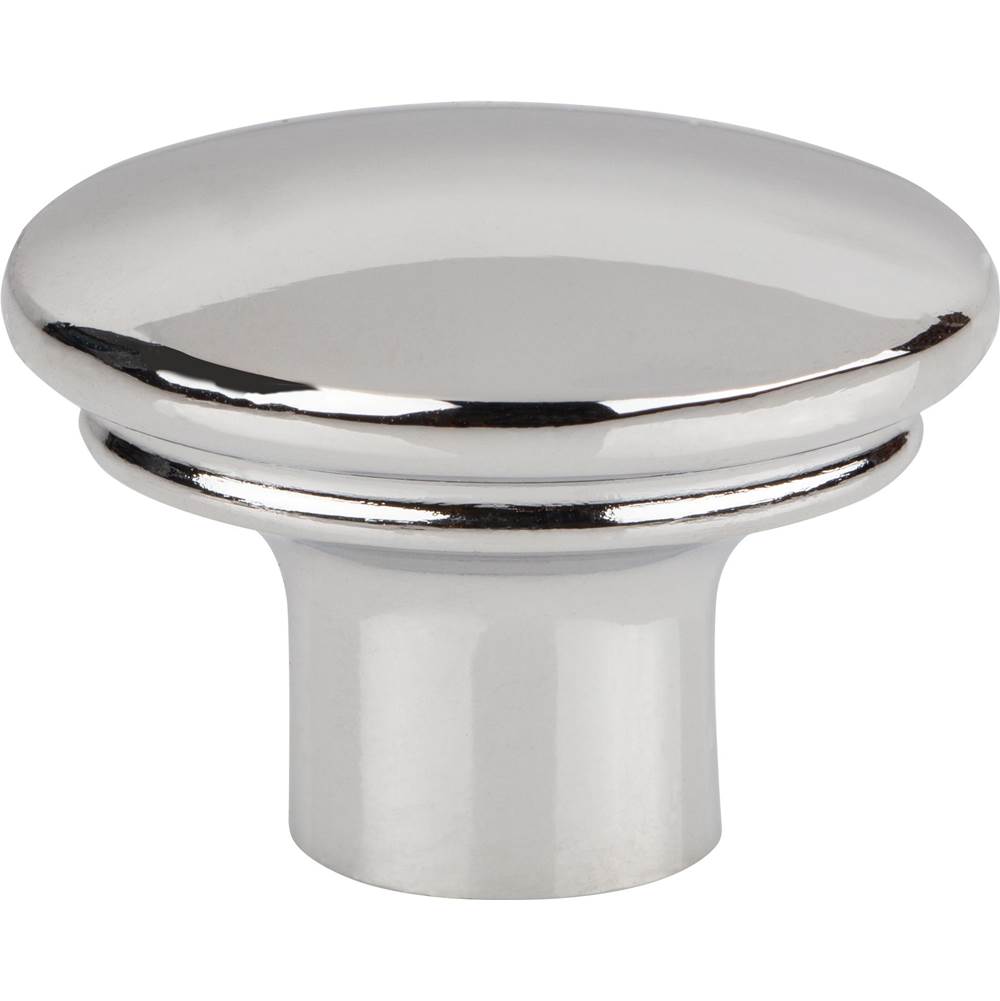 Top Knobs - Julian Oval Knob 1 3/8 Inch Polished Chrome - Polished Chrome