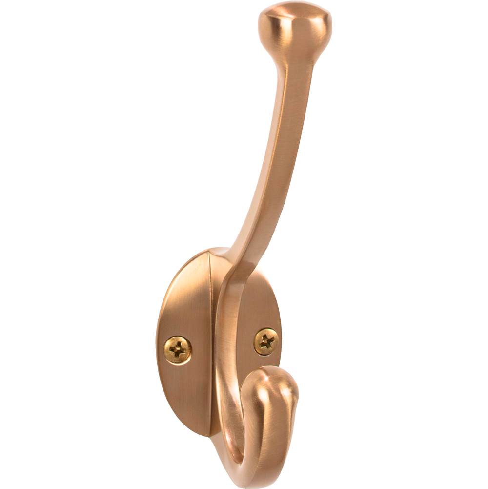 Top Knobs - Bergen Hook 5 9/16 Inch Honey Bronze - Honey Bronze