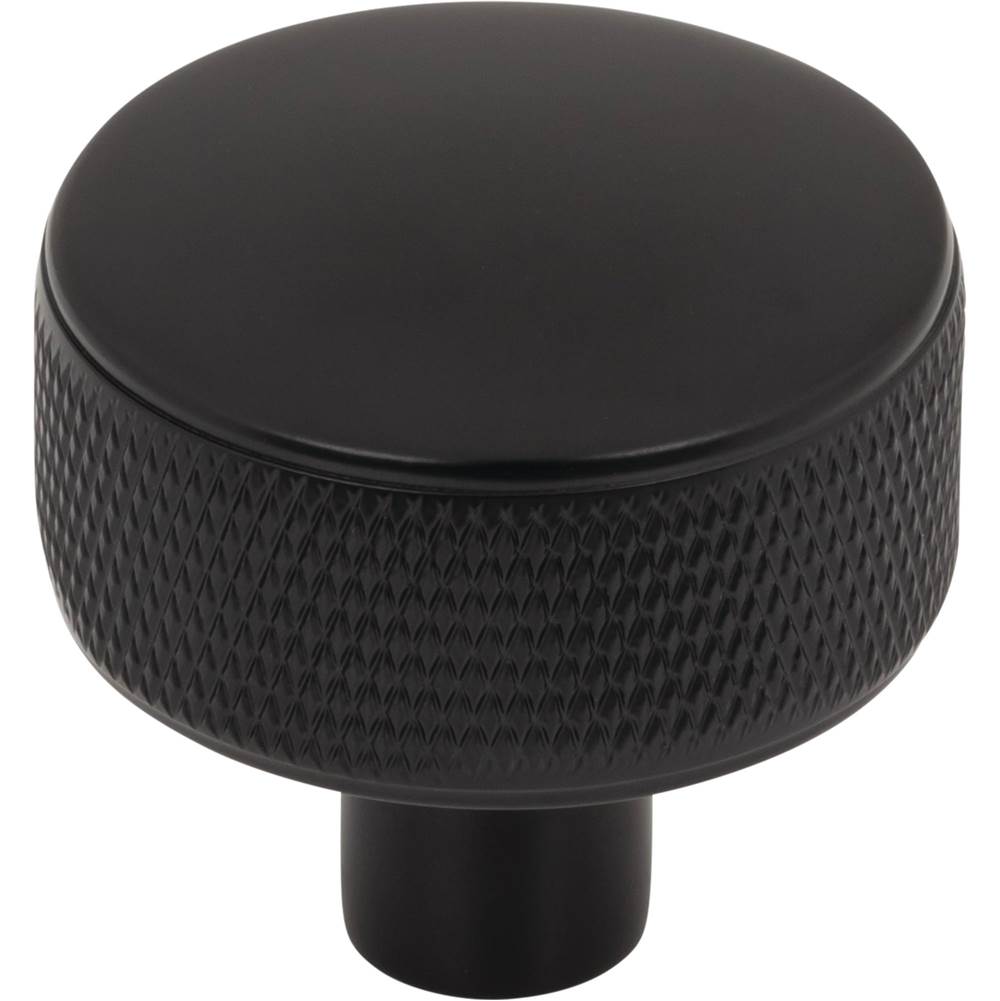 Top Knobs - Burnham Round Knob 1 1/4 Inch Flat Black - Flat Black