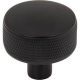 Top Knobs - Burnham Round Knob 1 1/4 Inch Flat Black - Flat Black
