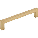 Square Bar Pull 5 1/16 Inch (c-c) Brushed Satin Nickel