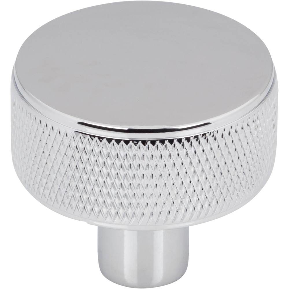 Top Knobs - Burnham Round Knob 1 1/4 Inch Polished Chrome - Polished Chrome