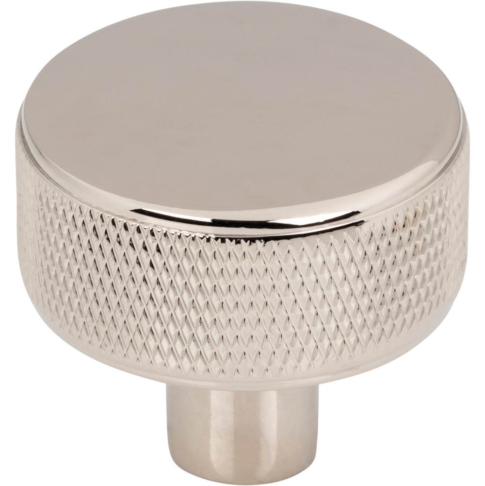 Top Knobs - Burnham Round Knob 1 1/4 Inch Polished Nickel - Polished Nickel