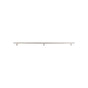 Top Knobs - Solid Bar Pull 3 posts - 2x18 1/8 inch (c-c) Brushed Stainless Steel - Stainless Steel