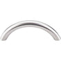 Top Knobs - Solid Bowed Bar Pull 3 Inch (c-c) Brushed Stainless Steel - Stainless Steel