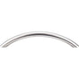 Top Knobs - Solid Bowed Bar Pull 5 1/16 Inch (c-c) Brushed Stainless Steel - Stainless Steel