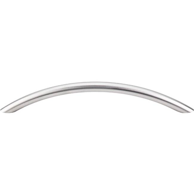 Top Knobs - Solid Bowed Bar Pull 6 5/16 Inch (c-c) Brushed Stainless Steel - Stainless Steel