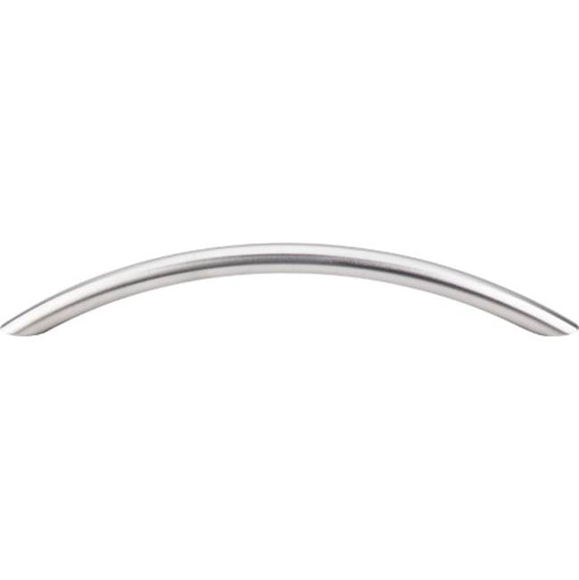 Top Knobs - Solid Bowed Bar Pull 6 5/16 Inch (c-c) Brushed Stainless Steel - Stainless Steel