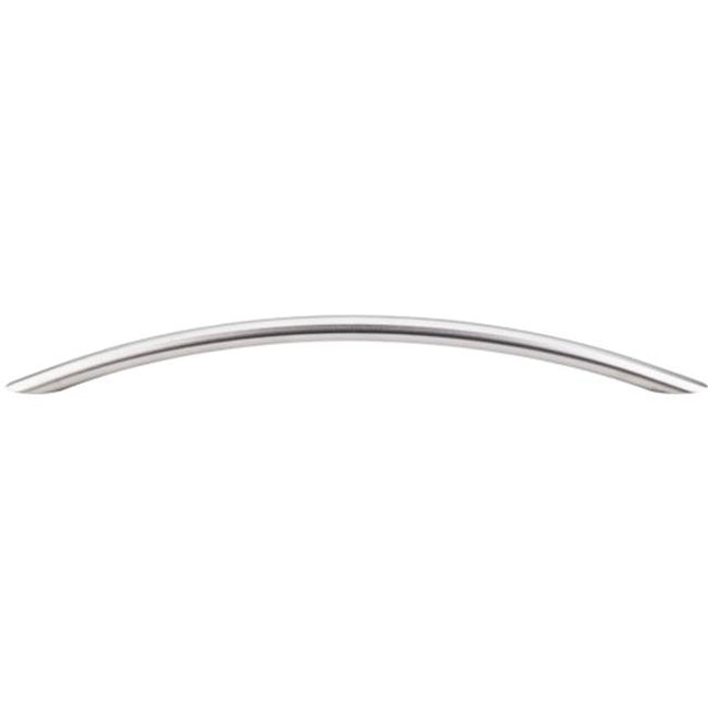 Top Knobs - Solid Bowed Bar Pull 8 13/16 Inch (c-c) Brushed Stainless Steel - Stainless Steel