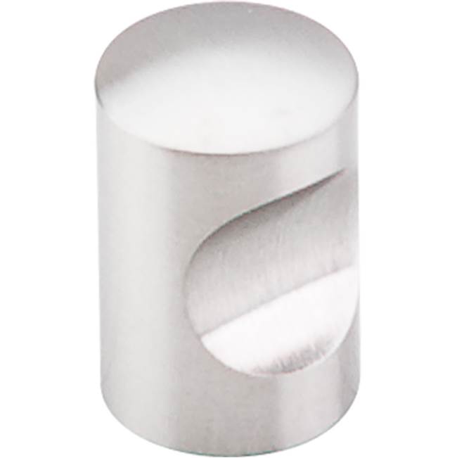 Top Knobs - Indent Knob 5/8 Inch Brushed Stainless Steel - Stainless Steel