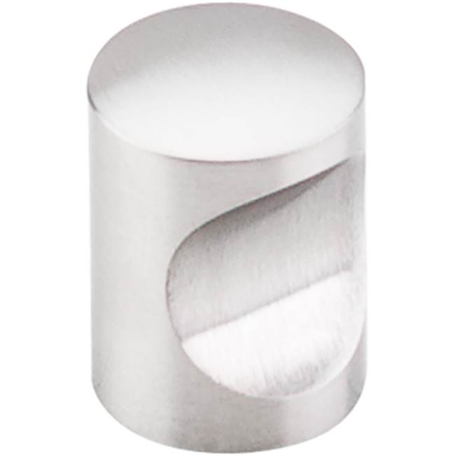 Top Knobs - Indent Knob 13/16 Inch Brushed Stainless Steel - Stainless Steel