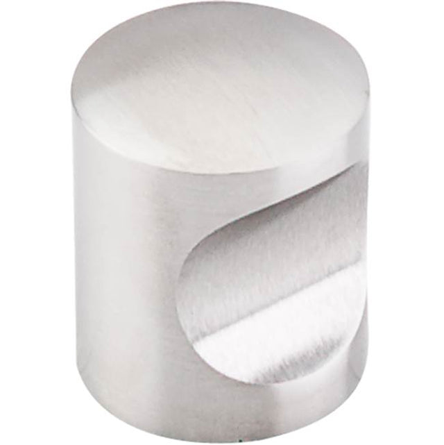 Top Knobs - Indent Knob 1 Inch Brushed Stainless Steel - Stainless Steel