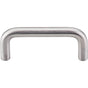 Top Knobs - Bent Bar (10mm Diameter) 3 Inch (c-c) Brushed Stainless Steel - Stainless Steel