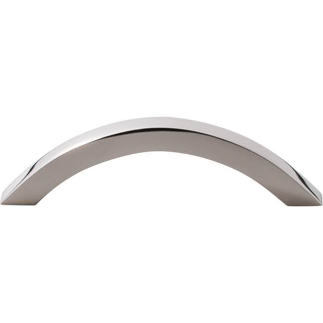 Top Knobs - Iola Pull 3 3/4 Inch (c-c) Polished Stainless Steel - Polished Stainless Steel