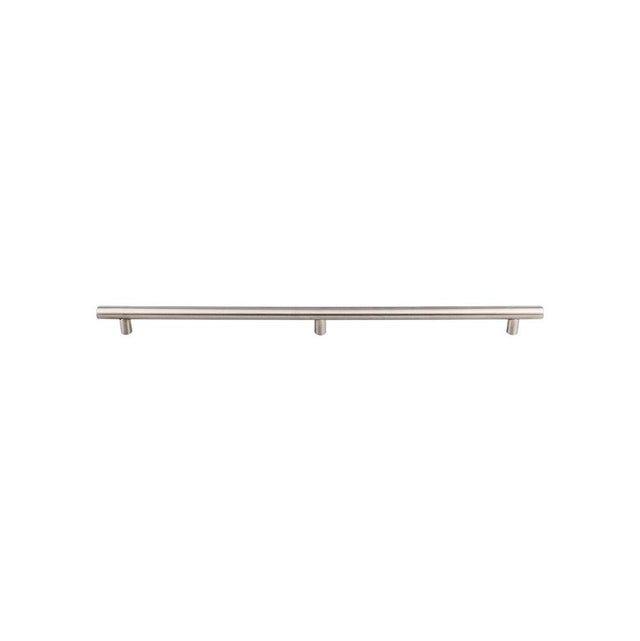 Top Knobs - Hollow Bar Pull 3 posts - 2x15 3/8 inch (c-c) Brushed Stainless Steel - Stainless Steel