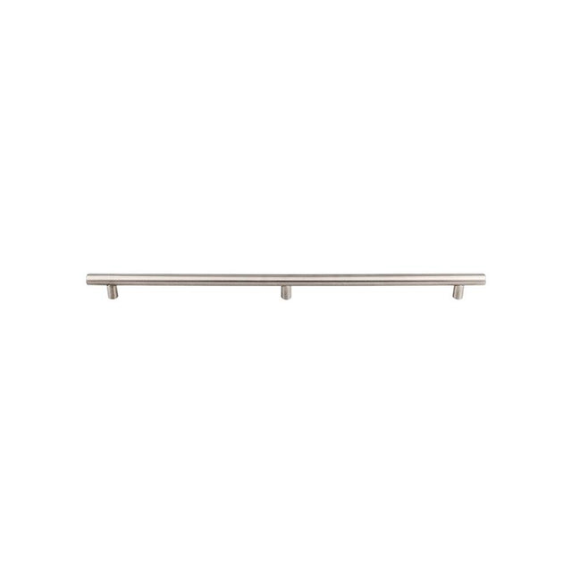 Top Knobs - Hollow Bar Pull 3 posts - 2x18 1/8 inch (c-c) Brushed Stainless Steel - Stainless Steel