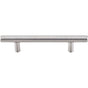 Top Knobs - Hollow Bar Pull 3 3/4 Inch (c-c) Brushed Stainless Steel - Stainless Steel