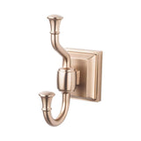Top Knobs - Stratton Bath Double Hook  Brushed Bronze - Brushed Bronze