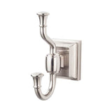 Top Knobs - Stratton Bath Double Hook  Brushed Satin Nickel - Brushed Satin Nickel