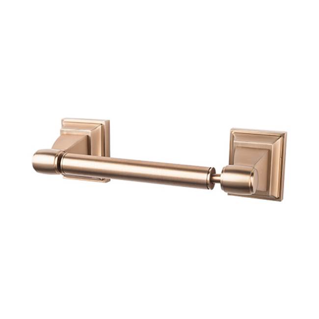 Top Knobs - Stratton Bath Tissue Holder  Brushed Bronze - Brushed Bronze
