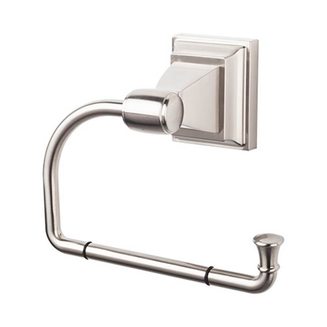 Top Knobs - Stratton Bath Tissue Hook  Brushed Satin Nickel - Brushed Satin Nickel